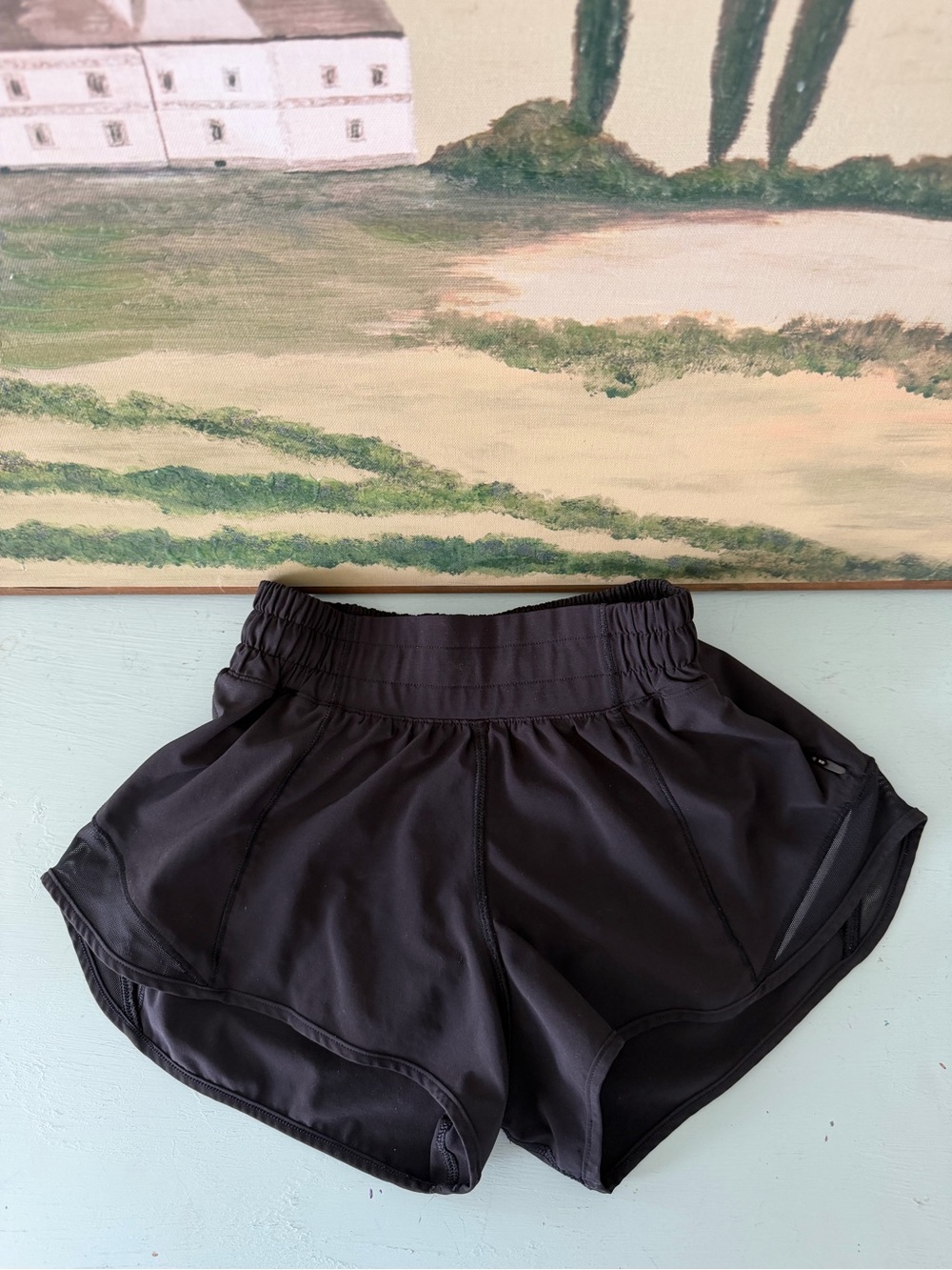 Lululemon Hotty Hot Low-Rise Lined Short 2.5" Lw7arkr sz 0 black
